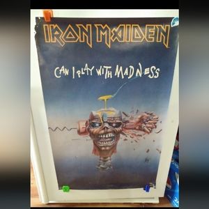 Vintage original Iron maiden antique poster